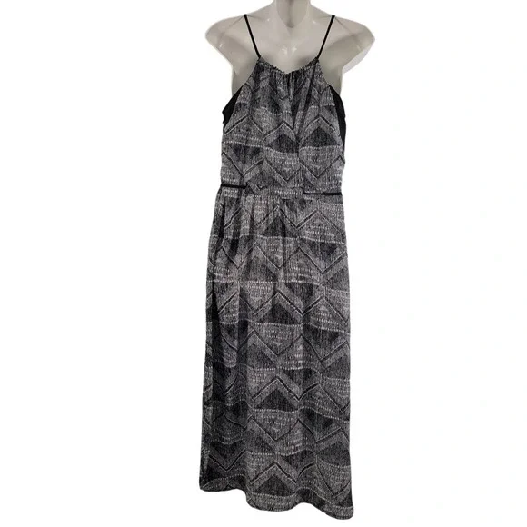 Barney's New York Women's Midi Black Diamond Print Dress Size 6  52522-0546 - Picture 2 of 9